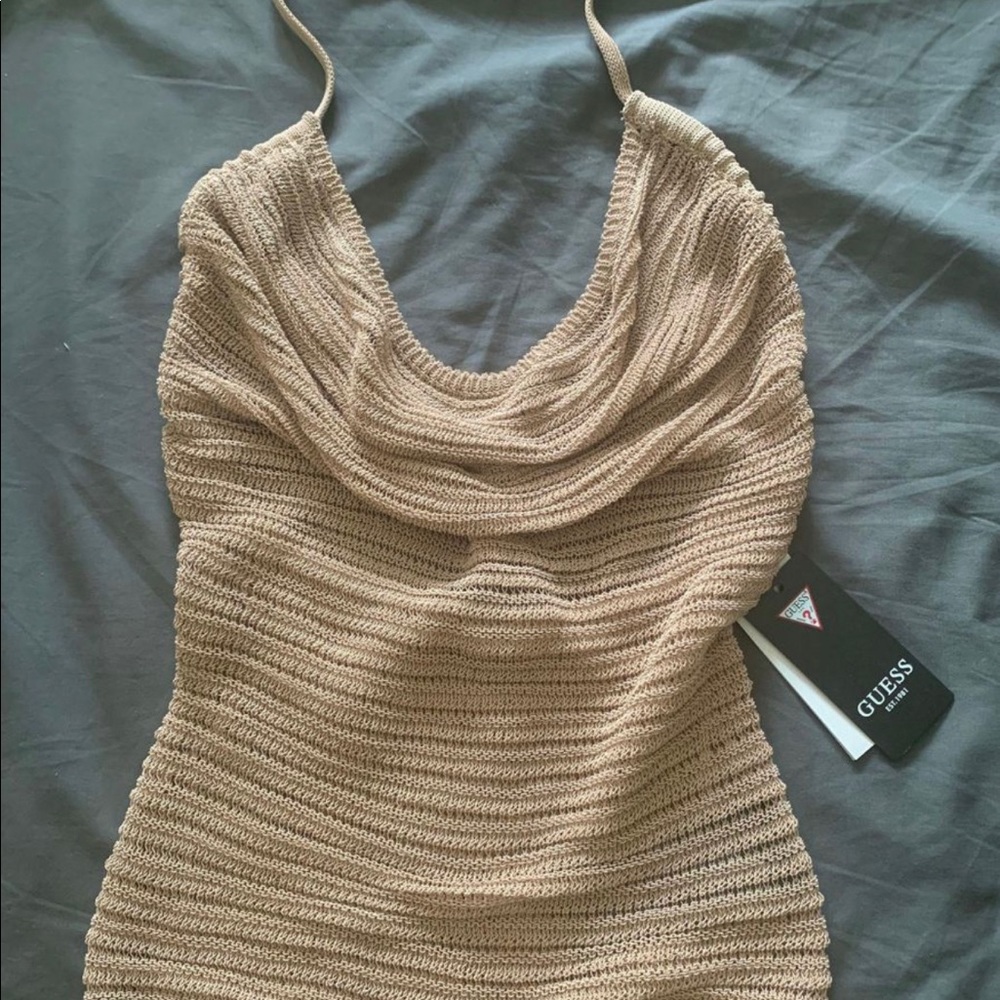 Guess Rhea Cowl Neck Halter Top - Picture 3 of 3